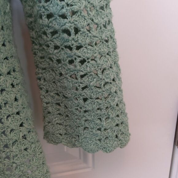 Mac & Jac long sleeve button front crochet sweater - Picture 5 of 9